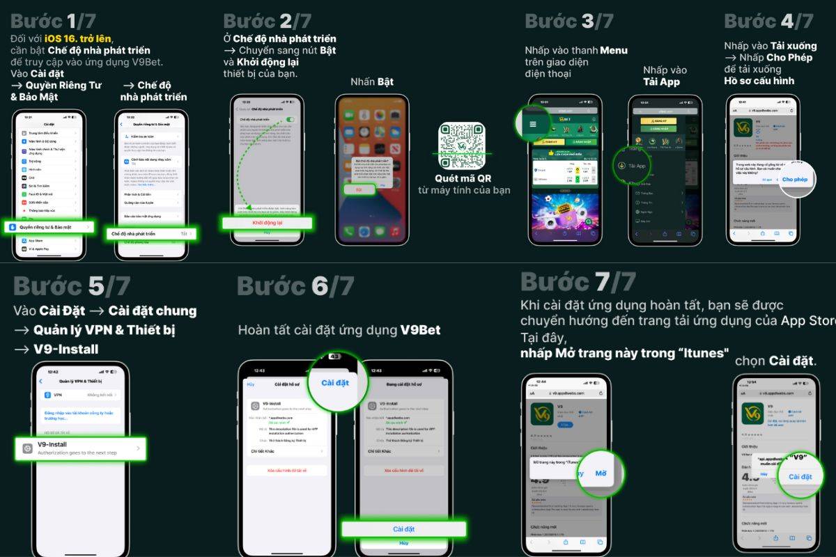 Hướng Dẫn Tải App V9BET Trên Mọi Nền Tảng 2025 3 Cách tải và cài đặt app V9BET trên iOS