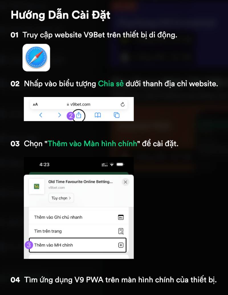 Hướng Dẫn Tải App V9BET Trên Mọi Nền Tảng 2025 5 Huong dan cai dat ung dung Web Cai Tien PWA