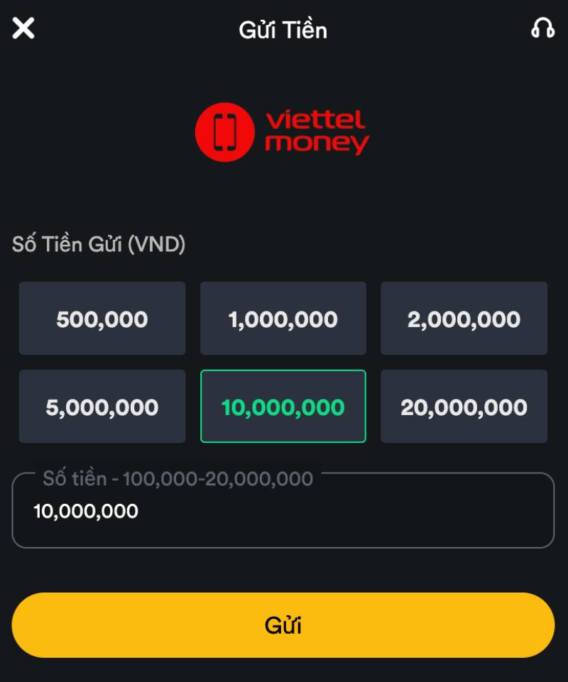 Nạp qua Viettel Money – Dành riêng cho người dùng Viettel