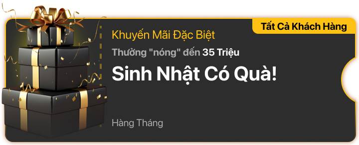 Quà tặng sinh nhật – Thưởng đến 35 triệu