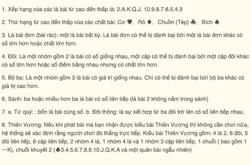 Luật Chơi Bài Tiến Lên V9bet - Hiểu Luật Chuẩn, Làm Chủ Bàn Cược 2 Quy tac ra bai tien len