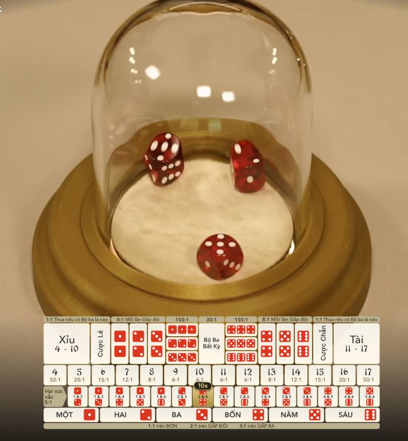 Ưu tiên cược tổng điểm có xác suất trung bình